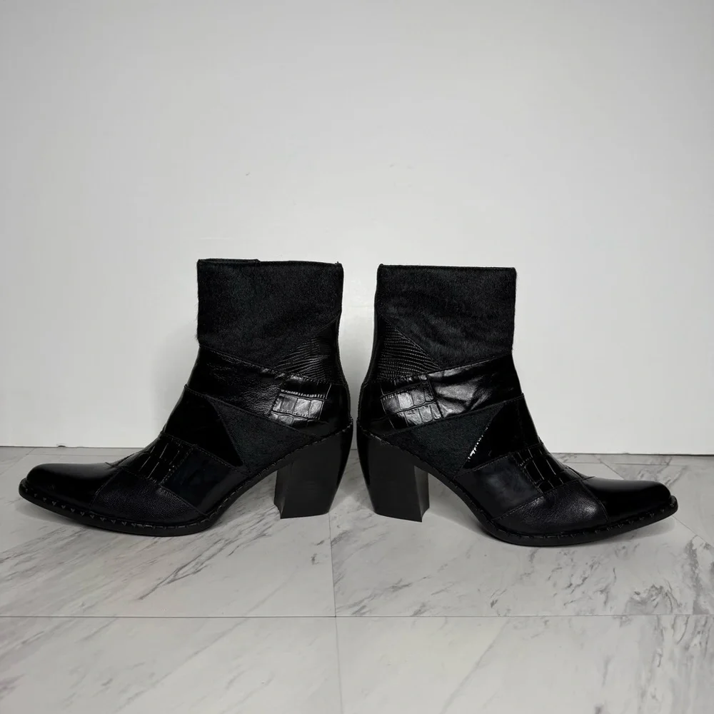 Jeffrey Campbell Caballeros Black Western Boot 6